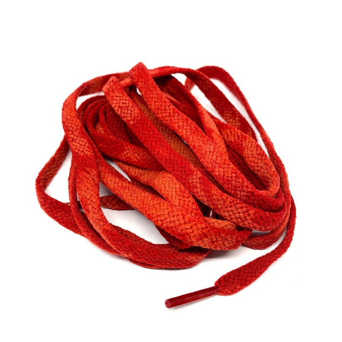 Tie Dye Flat Laces - Vintage Faded Red 85 For Air Jordan 1