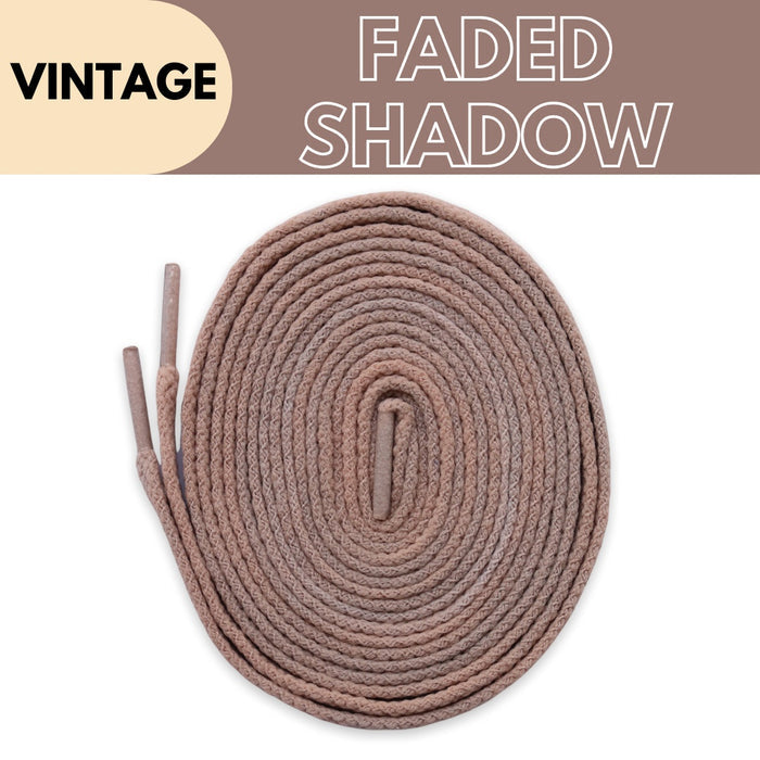Tie Dye Flat Laces - Vintage Faded Shadow Grey 85 For Air Jordan 1
