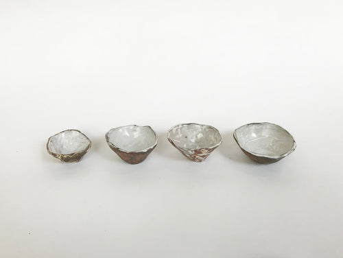 Tiny Pinched Marbled Pinch Bowl