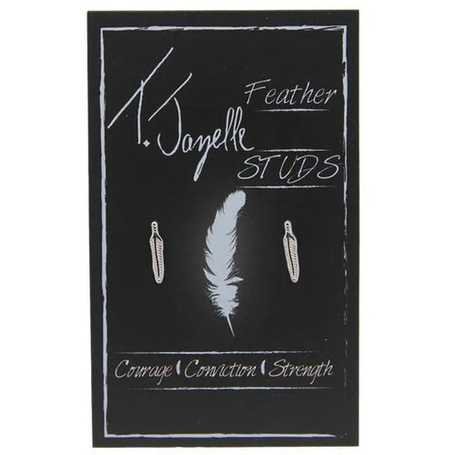 TJ Feather Studs Tiffany Jazelle