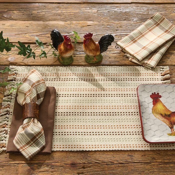 Toffee & Elm Plaid Cotton Cloth Napkins Set of 4