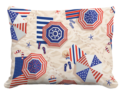 Toss Pillow Stars, Stripes & Shorelines