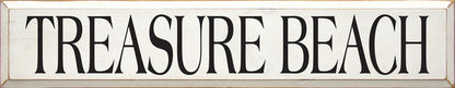 Treasure Beach Wooden Sign