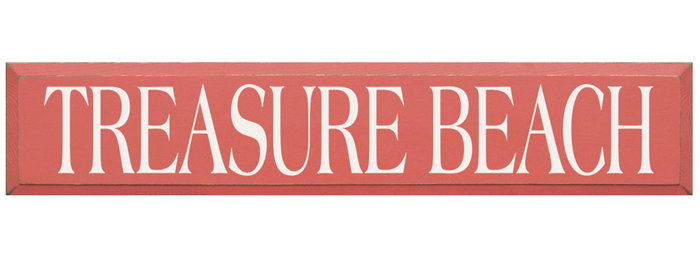 Treasure Beach Wooden Sign