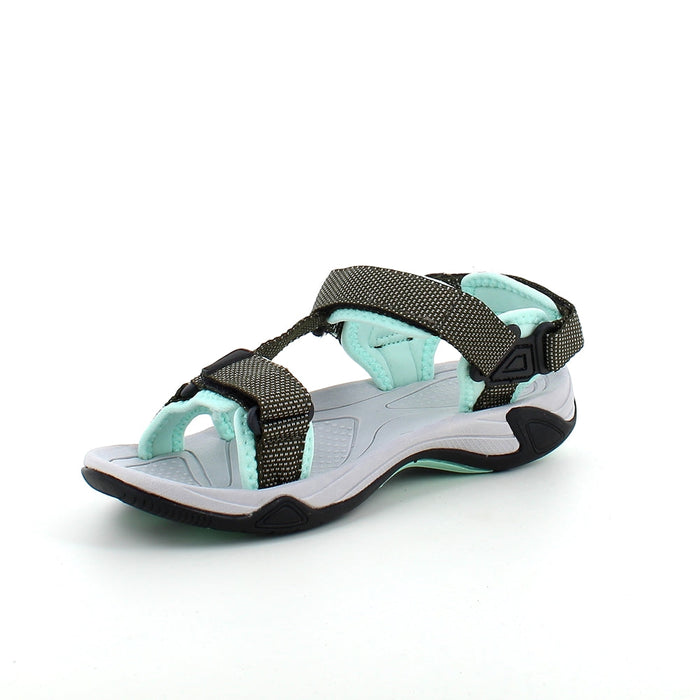 Turkos CMP sportsandal med ränder — bred passform