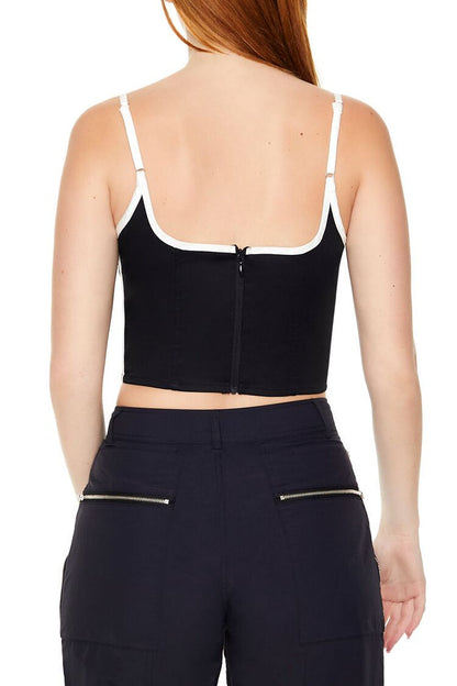 Two-Tone Cropped Cami