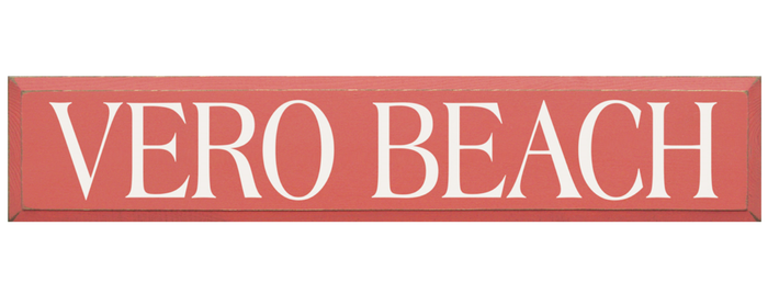 Vero Beach Wooden Sign