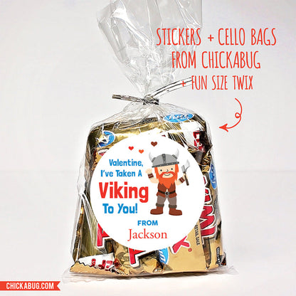 Viking Valentine's Day Stickers