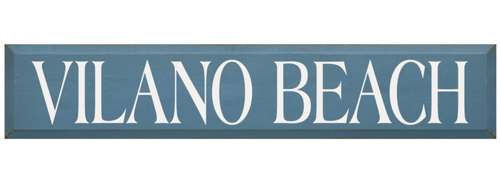 Vilano Beach Wooden Sign
