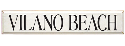 Vilano Beach Wooden Sign