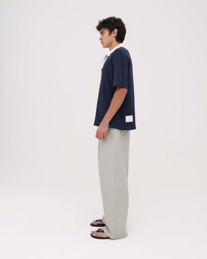 Waffle Polo - Navy