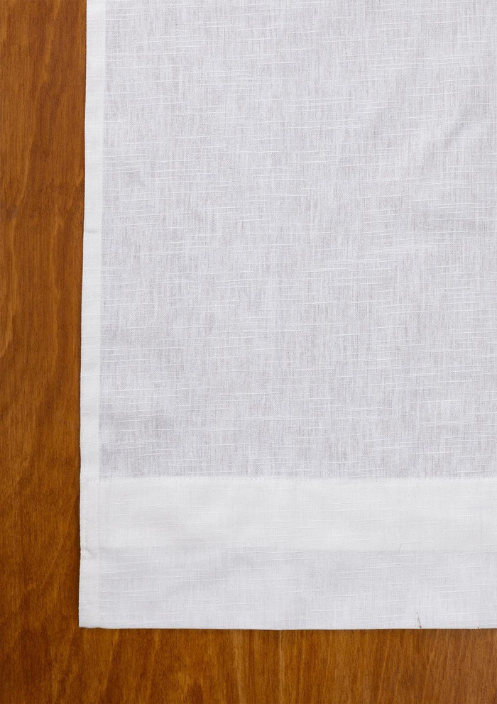 White Linen Slub Fabric