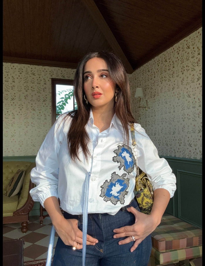 White Side Knot Shirt