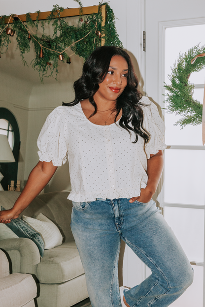 PLUS SIZE - Cookies And Cream Top