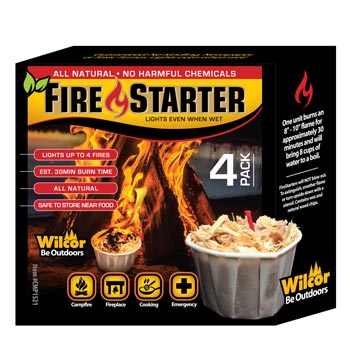 Wilcor - Qwick Wick Fire Starter 4pack, 3 oz