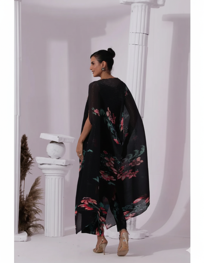 Wildflower Black Kaftan & Pant