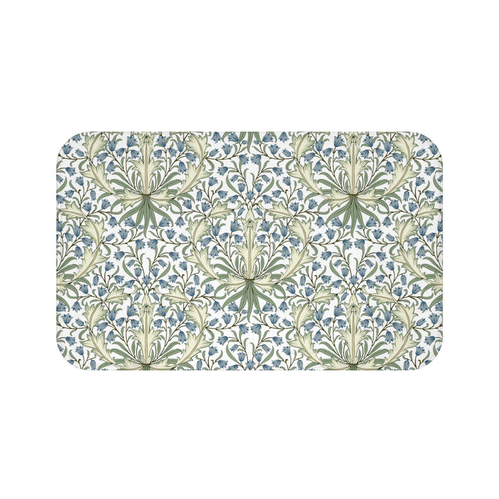 William Morris Bath Mat Bluebell II Blue Green
