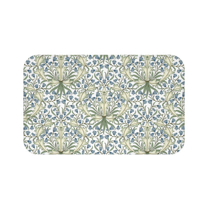 William Morris Bath Mat Bluebell II Blue Green