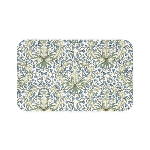 William Morris Bath Mat Bluebell II Blue Green