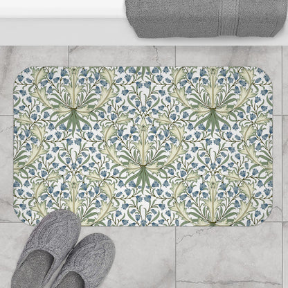 William Morris Bath Mat Bluebell II Blue Green