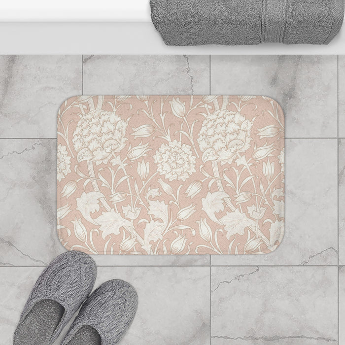 William Morris Bath Mat Pink & Rose Blush