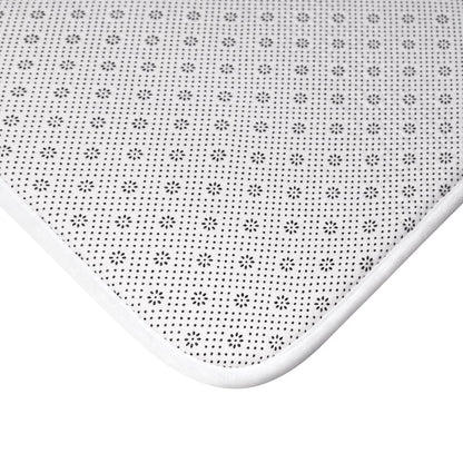 William Morris Bath Mat Scroll Gray Lemon