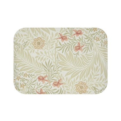 William Morris Bath Mat Soft Green Peach