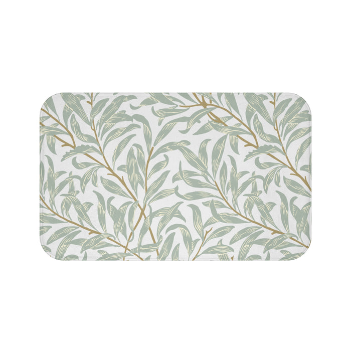 William Morris Bath Mat Willow Bough Blue Green