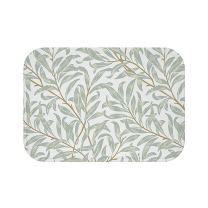 William Morris Bath Mat Willow Bough Blue Green