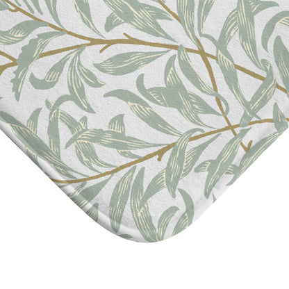 William Morris Bath Mat Willow Bough Blue Green