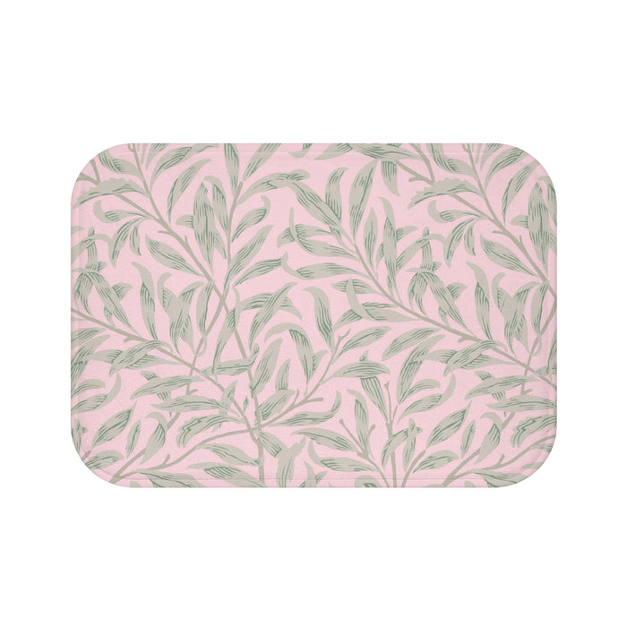 William Morris Bath Mat Willow Bough Pink Sage