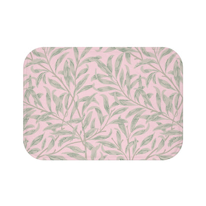 William Morris Bath Mat Willow Bough Pink Sage