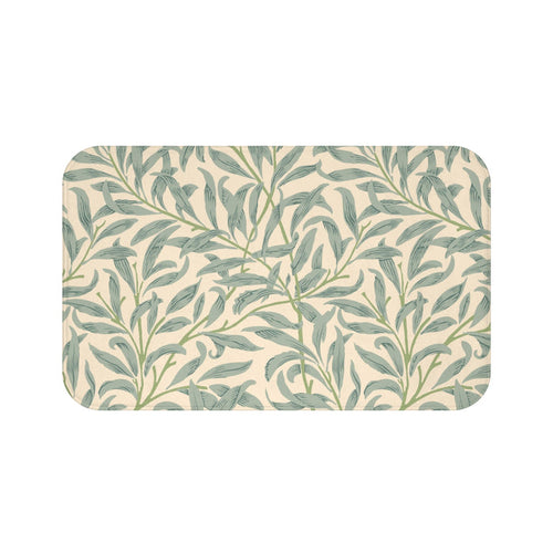 William Morris Bath Mat Willow Bough Sage Green