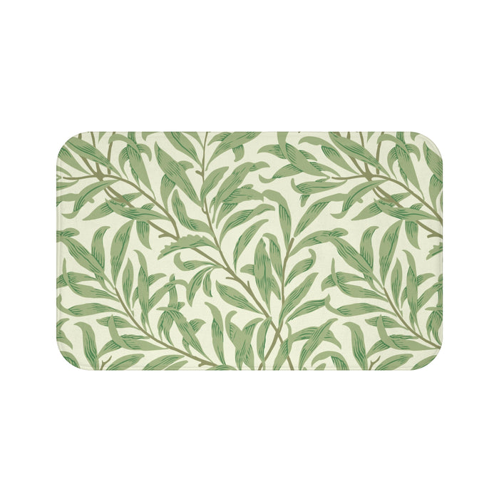 William Morris Bath Mat Willow Bough Summer Green