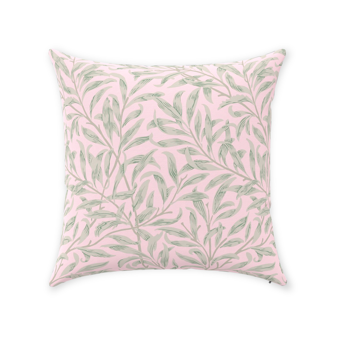 William Morris Cotton Pillows Pink Willow
