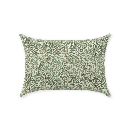 Willow Bough Cotton Throw Pillows William Morris Green