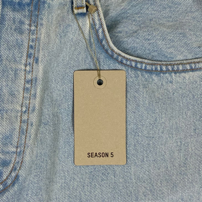 Yeezy Season 5 Washed Denim In Faded Indigo