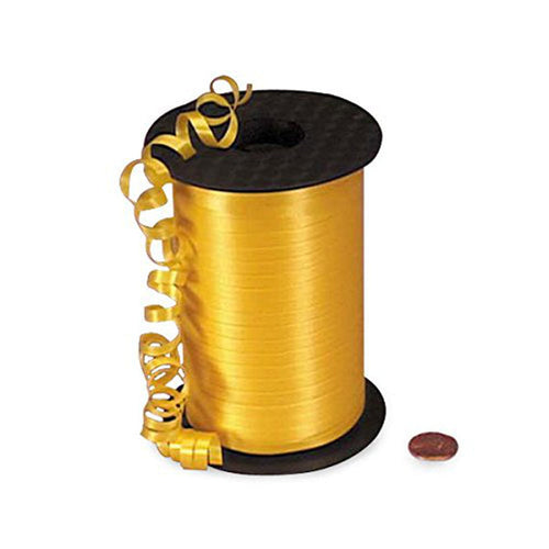 Yellow Curling Ribbon - Smooth Finish - Daffodil Yellow - 3/16in. X 500 Yards (pm4436051)